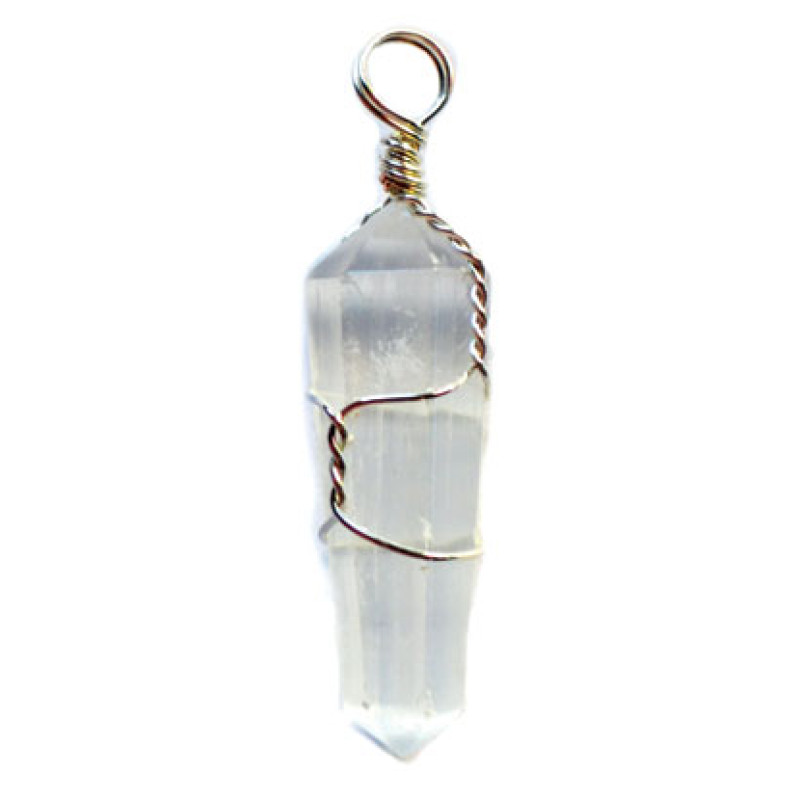 Selenite wire wrapped point