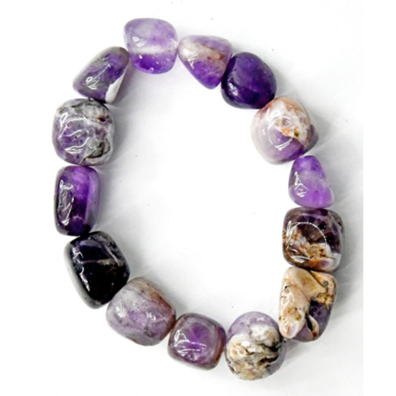 Amethyst, Chevron Nugget bracelet